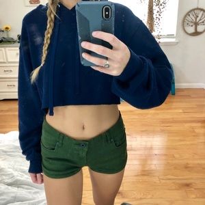 Army green shorts